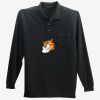 Long Sleeve Silk Touch Polo with Pocket Thumbnail