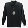 Long Sleeve Silk Touch Polo with Pocket Thumbnail