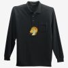 Long Sleeve Silk Touch Polo with Pocket Thumbnail