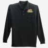 Long Sleeve Silk Touch Polo with Pocket Thumbnail