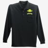 Long Sleeve Silk Touch Polo with Pocket Thumbnail