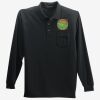 Long Sleeve Silk Touch Polo with Pocket Thumbnail