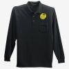 Long Sleeve Silk Touch Polo with Pocket Thumbnail