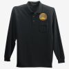 Long Sleeve Silk Touch Polo with Pocket Thumbnail