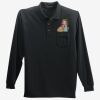 Long Sleeve Silk Touch Polo with Pocket Thumbnail