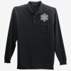 Long Sleeve Silk Touch Polo with Pocket Thumbnail