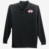 Long Sleeve Silk Touch Polo with Pocket Thumbnail
