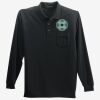 Long Sleeve Silk Touch Polo with Pocket Thumbnail