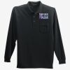 Long Sleeve Silk Touch Polo with Pocket Thumbnail