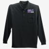 Long Sleeve Silk Touch Polo with Pocket Thumbnail