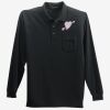 Long Sleeve Silk Touch Polo with Pocket Thumbnail