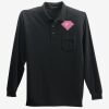 Long Sleeve Silk Touch Polo with Pocket Thumbnail