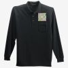 Long Sleeve Silk Touch Polo with Pocket Thumbnail