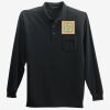 Long Sleeve Silk Touch Polo with Pocket Thumbnail
