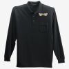 Long Sleeve Silk Touch Polo with Pocket Thumbnail