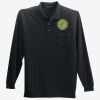 Long Sleeve Silk Touch Polo with Pocket Thumbnail