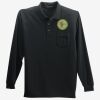 Long Sleeve Silk Touch Polo with Pocket Thumbnail