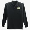 Long Sleeve Silk Touch Polo with Pocket Thumbnail
