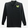 Long Sleeve Silk Touch Polo with Pocket Thumbnail