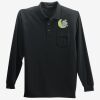 Long Sleeve Silk Touch Polo with Pocket Thumbnail