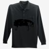 Long Sleeve Silk Touch Polo with Pocket Thumbnail