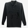 Long Sleeve Silk Touch Polo with Pocket Thumbnail