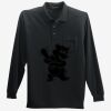 Long Sleeve Silk Touch Polo with Pocket Thumbnail