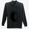 Long Sleeve Silk Touch Polo with Pocket Thumbnail