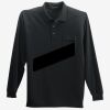 Long Sleeve Silk Touch Polo with Pocket Thumbnail