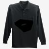 Long Sleeve Silk Touch Polo with Pocket Thumbnail