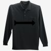 Long Sleeve Silk Touch Polo with Pocket Thumbnail
