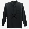 Long Sleeve Silk Touch Polo with Pocket Thumbnail