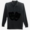 Long Sleeve Silk Touch Polo with Pocket Thumbnail