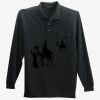 Long Sleeve Silk Touch Polo with Pocket Thumbnail