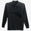 Long Sleeve Silk Touch Polo with Pocket Thumbnail