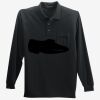 Long Sleeve Silk Touch Polo with Pocket Thumbnail