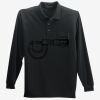 Long Sleeve Silk Touch Polo with Pocket Thumbnail