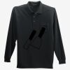 Long Sleeve Silk Touch Polo with Pocket Thumbnail