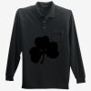 Long Sleeve Silk Touch Polo with Pocket Thumbnail