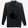 Long Sleeve Silk Touch Polo with Pocket Thumbnail