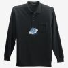 Long Sleeve Silk Touch Polo with Pocket Thumbnail