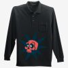 Long Sleeve Silk Touch Polo with Pocket Thumbnail