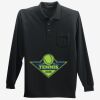 Long Sleeve Silk Touch Polo with Pocket Thumbnail