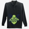 Long Sleeve Silk Touch Polo with Pocket Thumbnail