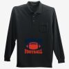 Long Sleeve Silk Touch Polo with Pocket Thumbnail