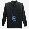 Long Sleeve Silk Touch Polo with Pocket Thumbnail
