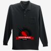 Long Sleeve Silk Touch Polo with Pocket Thumbnail