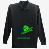 Long Sleeve Silk Touch Polo with Pocket Thumbnail