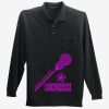 Long Sleeve Silk Touch Polo with Pocket Thumbnail