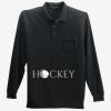 Long Sleeve Silk Touch Polo with Pocket Thumbnail